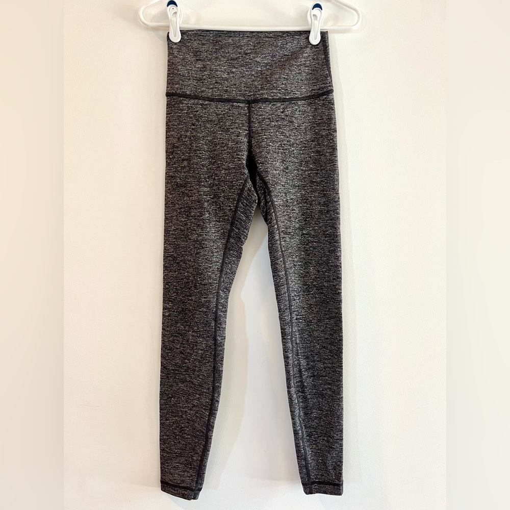 Lululemon Align High-Rise Leggings Size 6 Gray Black Heather Yoga Pants